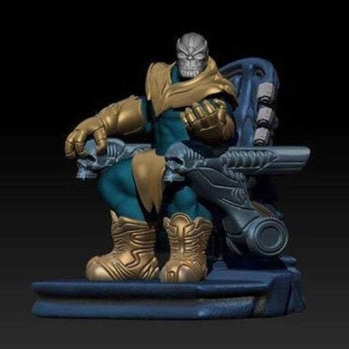 Thanos on Throne Statue | 3D Print Model | STL Files
