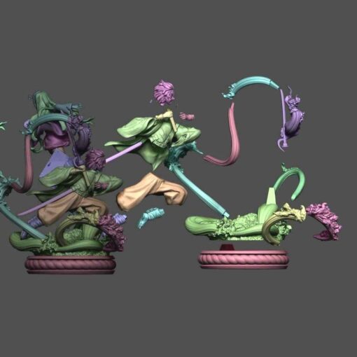 Demon Slayer – Tanjiro and Nezuko Diorama Statue | 3D Print Model | STL Files