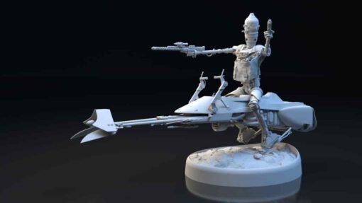 Star Wars – IG11 Bounty Hunter Droid Diorama Statue | 3D Print Model | STL Files