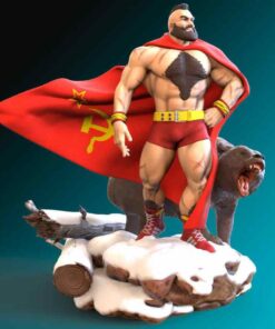 Street Fighter – Zangief Diorama Statue | 3D Print Model | STL Files