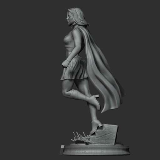 Super Girl Statue | 3D Print Model | STL Files