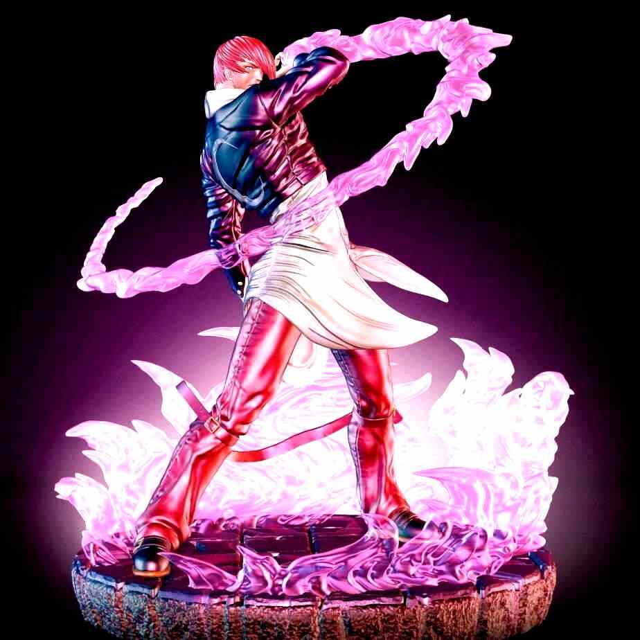 DEC218184 - KING OF FIGHTERS DS-044 IORI YAGAMI DIORAMA STAGE 6IN